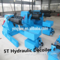 5 tons hydraulic decoiler with feeding car